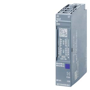 SIMATIC ET 200SP. Analog output module. AQ 4XU/I Standard. suitable for BU type A0. A1. Color code CC00. Module diagnostics. 16 bit. +/-0.3%