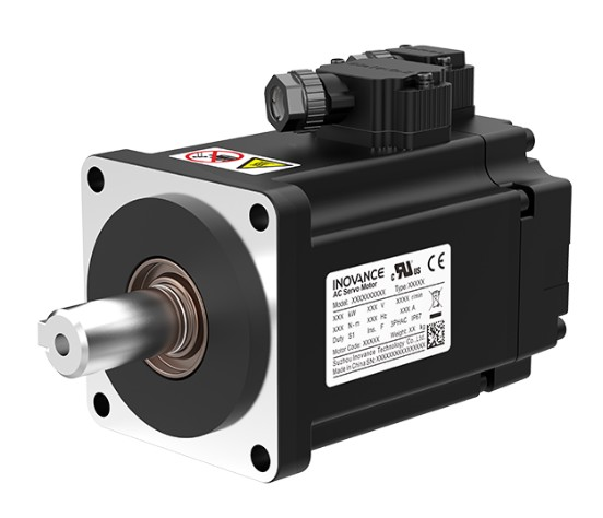 Inovance servo motor. 400w.  Frame 60mm. Medium Inertia. Un=230V. In=2.8A. Pn=400W. Mn=1.27Nm. Nn=3000rpm. Batteryless 23Bit multiturn encoder. IP65 (shaft IP54). Mini-connector. keyed shaft. oil seal. without brake